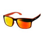 Nerd Sonnenbrille Rechteckig Zweifarbig Verspiegelt Orange bei Luxxada Shoppen