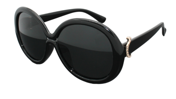 Vintage Damen Sonnenbrille Polarisiert Oversize in Schwarz Luxxada