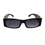 Jetzt braune schmale Damen Sonnenbrille mit dickem Rand Lila Getoent bei Luxaxda shoppen