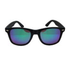 Unisex Nerd Sonnenbrille Grün Blau Retro Stil mit Carbon Optik bei Luxxada Shoppen