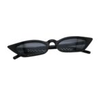 Luxxada Micro Cateye sonnenbrille schwarzer Rahmen schwarze Glaeser getoent