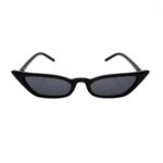 Luxxada Micro Cateye Sonnenbrille schwarzer Rahmen schwarze Glaeser