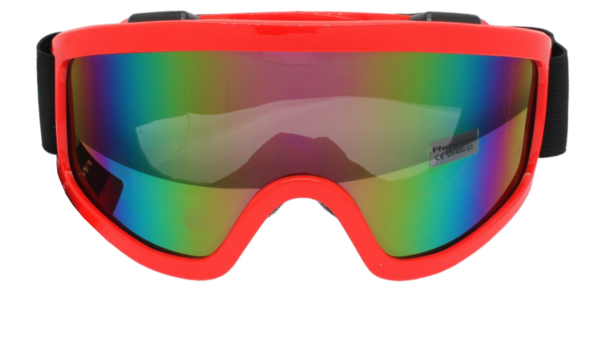 Skibrille Motocrossbrille Crossbrille Rot Multicolor
