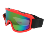 Skibrille Motocrossbrille Crossbrille Rot Mehrfarbig vorne 2