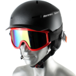 Skibrille Motocrossbrille Crossbrille Rot Multicolor vorne