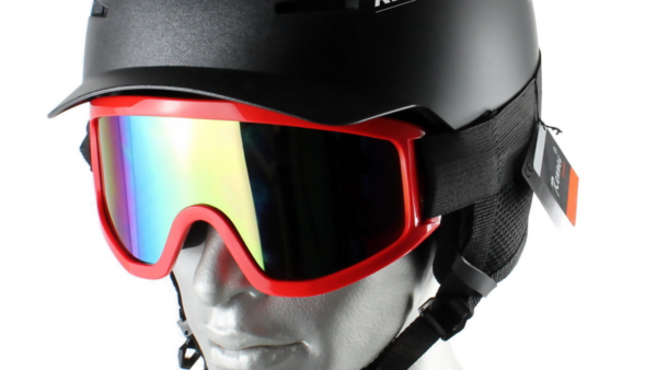 Skibrille Motocrossbrille Crossbrille Rot Multicolor vorne