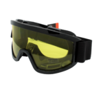 Skibrille Motocrossbrille Crossbrille Schwarz gelb vorne 2