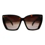 Oversize Damen Sonnenbrille Cateye Designer Brille Animal Braun Getönt Luxus von Luxxada ® Eyewear