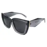 Oversize Damen Sonnenbrille Cateye Designer Gestell Grau Transparent Luxus von Luxxada ® Eyewear