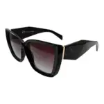Oversize Damen Sonnenbrille Cateye Designer Brille Schwarz Gold Meliert Luxus von Luxxada ®
