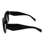 Oversize Damen Sonnenbrille Cateye Designer Gestell Schwarz Gold Meliert von Luxxada ® Eyewear
