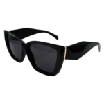 Oversize Damen Sonnenbrille Cateye Designer Gestell Schwarz Luxus von Luxxada ®